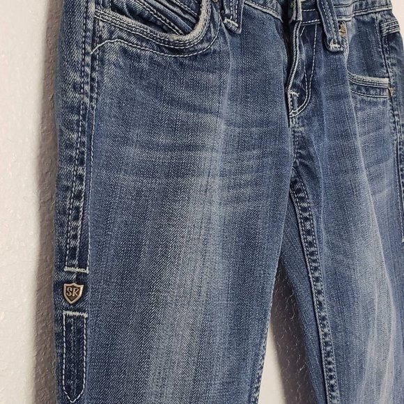 Miss Me Womens Bootcut Jeans Blue Embellished Studs Sang Real Only the Chosen 25 - Picture 5 of 9